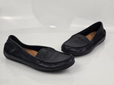 Coach Mary Lock Up Women's Black Leather Loafer Flats US Size 8B