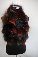 100 Real fox fur scarf /colorful fur neck wrap/women cape 100 15cm collar