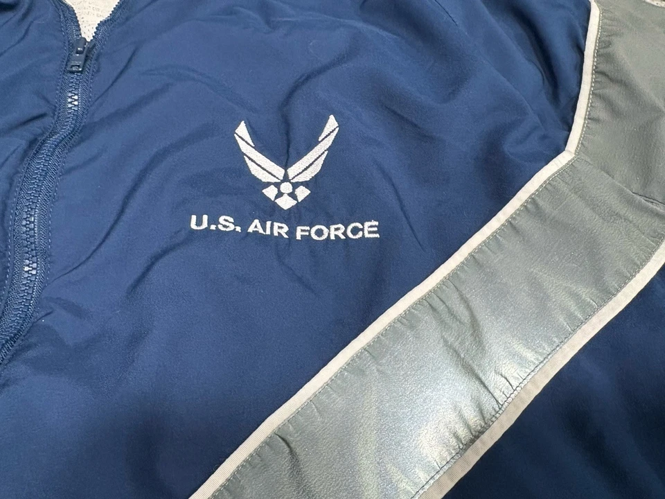 US Air Force Skilcraft Zip Up Jacket Windbreaker Large Regular Super Clean!! - Image 2 of 4