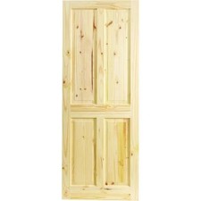 Internal Door 1981x762mm Pine 4 Panel Chester Knotty Wood Traditional Home Usage