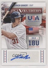 2014 Elite Extra Edition USA Baseball 18U Signatures /199 Luken Baker Auto 0q3