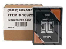2025 PANINI IMPECCABLE LIV GOLF HOBBY 3-BOX CASE