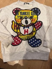 Hysteric Glamour Kids Big Sweatshirt 110cm Gray Cotton Excellent Condition