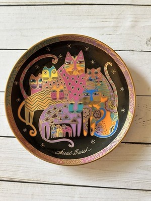 8  Laurel Burch Fabulous Felines Cat Limited Edition Porcelain Decorative Plate