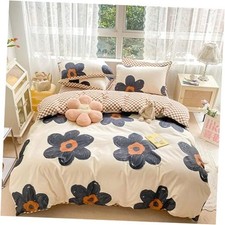 Black Floral Size Comforter Set 3Pcs Bedding Comforter Sets King Sunflower