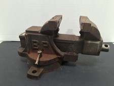 Vintage BP 5" Jaws Heavy Duty Vise Swivel Base 30lb. No handle