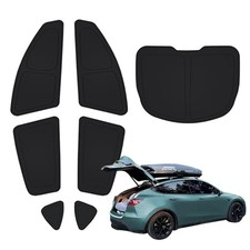 TESBEAUTY Upgraded Camping Privacy Curtain 7-Piece No Front Windshield for ...