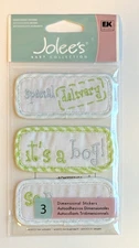 Jolee's Boutique EK SUCCESS JOLEE'S  " BOY QUILTS " Baby boy Scrapbook Stickers