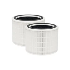 Nispira True HEPA Filter Replace for Levoit Core 200S Air Purifier 200S-RF, 2 Pk