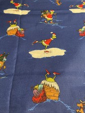 HOW THE GRINCH STOLE CHRISTMAS BY KAUFMAN DR SEUSS BLUE COTTON FABRIC Yard New