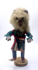 Vintage Hon Kachina White Bear Doll Signed Hand-carved Excellent Condition