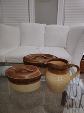 Granville by T G Green (England) Two Covered Casserole Dishes & Pitcher