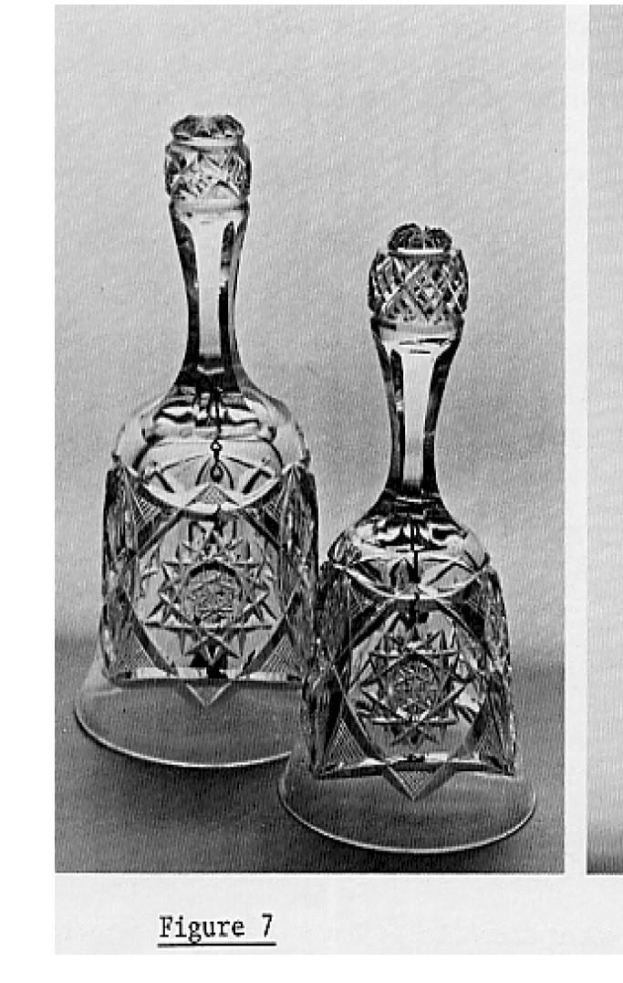 RARE J.D. Bergen Company American Brilliant Period Cut Glass Dinner Bell C. 1904