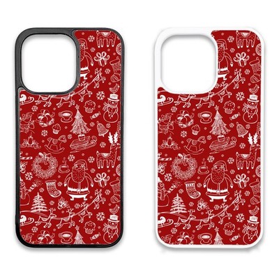 Gummi Clip Handyhülle iPhone - Weihnachtsmuster: Ästhetisches Muster Weihnachtsgeschenk