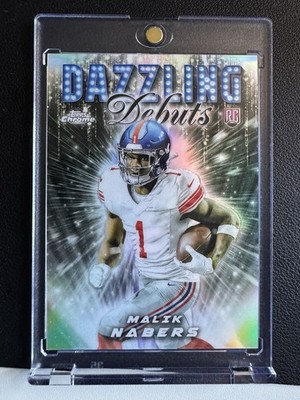 2024 Topps Chrome - Dazzling Debuts Malik Nabers #DD-5 (RC) Giants Case Hit!