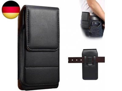 Vertikal Handytasche Gürtel Leder für iPhone 16 15 14 13 12 11 PRO MAX, 6.9'' M