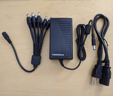 9-Way Power Splitter  12V 5A Security Camera Power Supply  Universal Compatib...