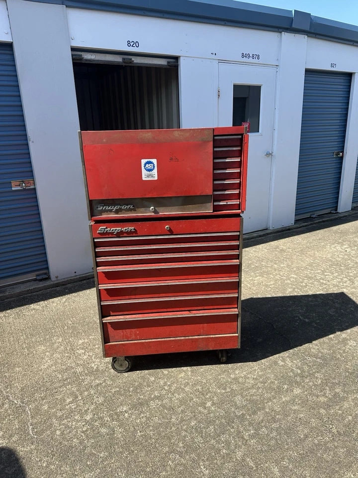 1986 Красный 19 ящик Snap On ящик для инструментов - Изображение 3 из 4