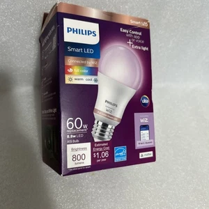 Philips WiZ Connected Hue A19 9290022656 60w LED Ampoules légères intelligentes - Boîte de 1