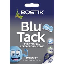 Bostik Blu Tack wiederverwendbarer Klebekitt handliche Packung grau