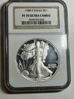 1988 S AMERICAN SILVER EAGLE $1 PROOF NGC PF70 ULTRA CAMEO