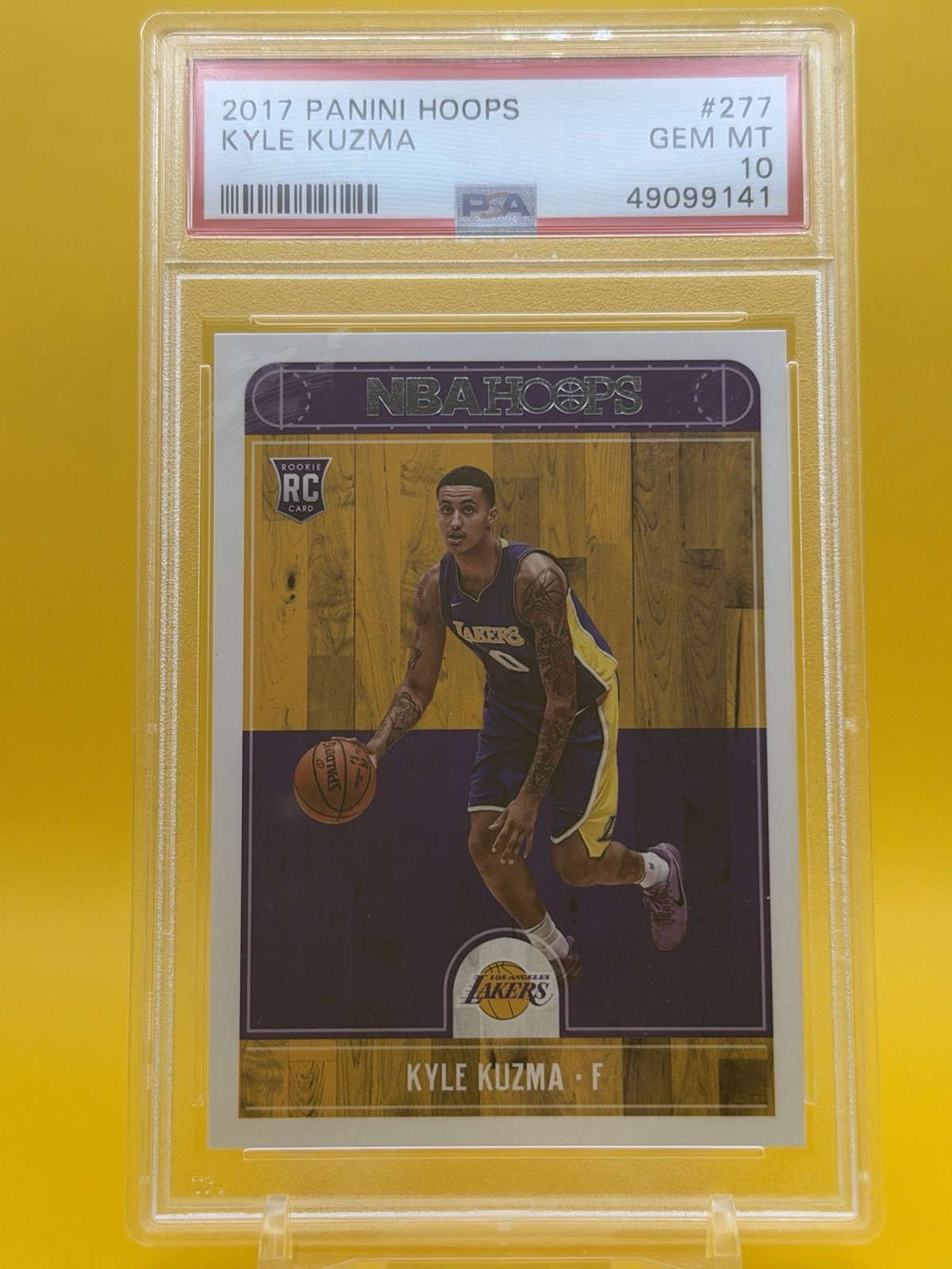 Kyle Kuzma 2017-18 Panini NBA Hoops Rookie RC No.277 PSA 10 GEM MT LAKERS