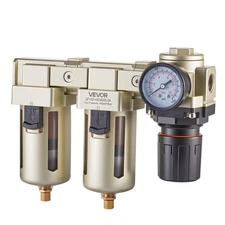 VEVOR Air Compressor Filter Regulator 1/2" NPT 25μm & 5μm Air Drying System