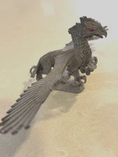 1987 Ral Partha Pewter Dungeons & Dragons Giant Griffon Figurine, Fiery Red Eyes