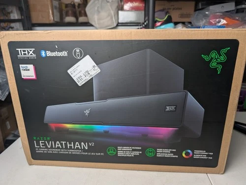 Razer Leviathan V2 Bluetooth Gaming Speakers (2-Piece) Black Open Box No Manual