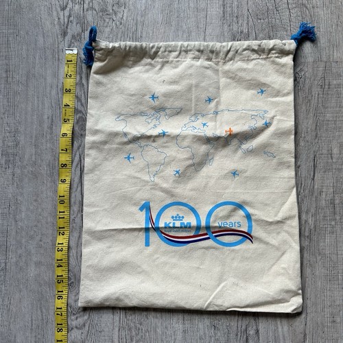 New KLM Royal Dutch Airlines Shoes Dust Bag 100 Years Anniversary - Picture 7 of 8