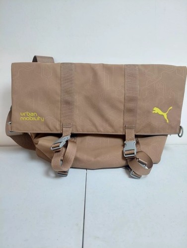 Bolso Bandolera Puma Movilidad Urbana Marrón Nylon Cierre Gancho y Lazo - Imagen 1 de 7