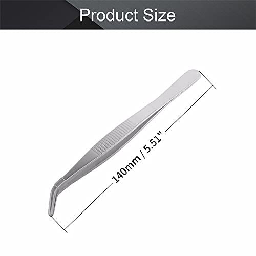 ENGINEER PT-10 Stainless Steel Tweezers - 150mm Serrated Tips, Non-Slip Grip, For Electronics & Crafts - View #2