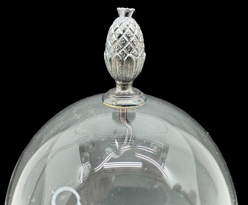 Reed & Barton Atocha Silver Plate Keepsake Glass Dome with Interior Hanging Hook - Picture 7 of 8