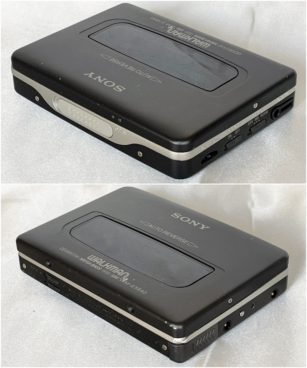 SONY WM-EX642 1997 Black Walkman Vintage Cassette Player SONY WM-EX642 1997 Black Walkman Vintage Cassette Player