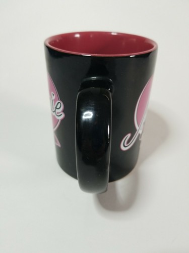 Sexy Minnie Mouse Coffee Mug by Jerry Leigh Black w/Pink Heart Large Cup - Picture 7 of 12