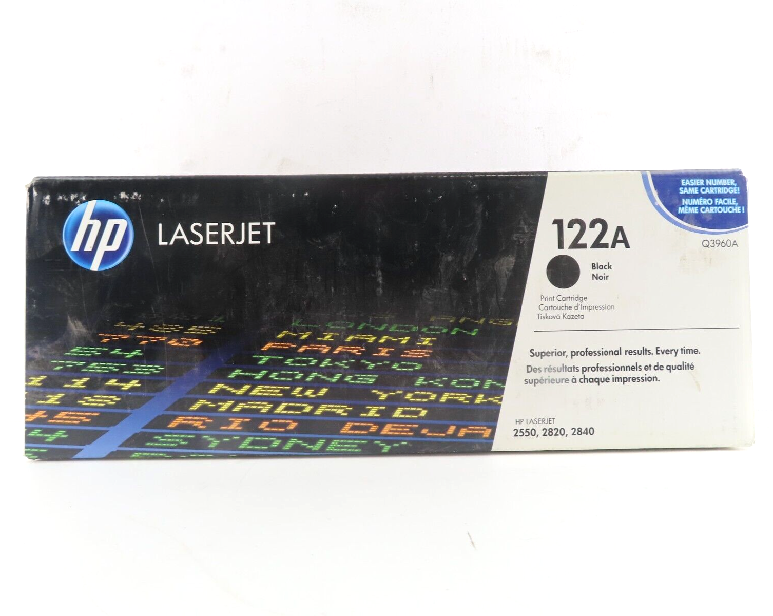 HP 122A Black Toner Cartridge for LaserJet 2550 / 2820 / 2840 - Q3960A