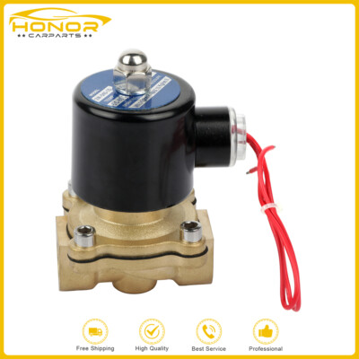 Air Suspension Valve 3/8''NPT Port Brass Electric Solenoid 250PSI For Train Horn
