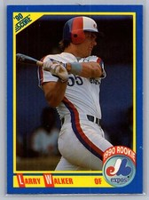 Larry Walker Rookie Card RC 1990 Score #631 Montreal Expos Cards. rookie card picture