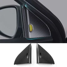 For 18-2024 Nissan Kicks Inner Door A Pillar Post Trims Cover Carbon Fiber Look