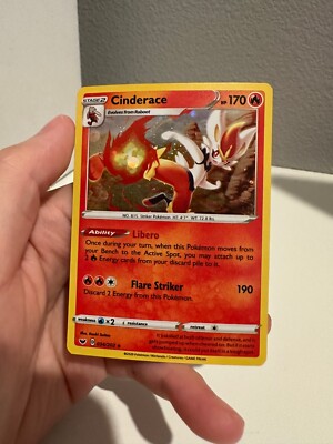 Cinderace 034/202 Sword & Shield Cosmos Holo Pattern Pokemon TCG