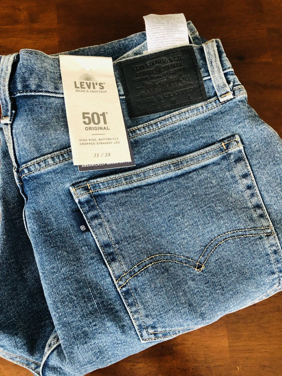 MADE & CRAFTED LEVI'S 501 ORIGINAL MEDIUM INDIGO (W30-28 MADE & CRAFTED LEVI'S 501 ORIGINAL MEDIUM INDIGO (W30-28