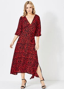 ax paris red leopard dress