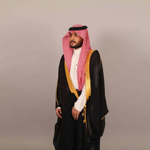 Summer Formal Khashiyah Abaya (Bisht) | Men's Arabian Thobe with Embroidery