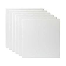 3-Ring Durable View Binder, 2 inch Binder Ring Type, Slant D-Ring, White, 6 Pack