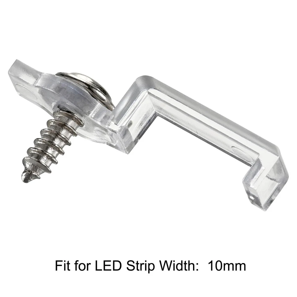 Soportes Fijación Clips para 5050 LED Tira 10mm Impermeable, Nylon, 200pcs - Imagen 4 de 4
