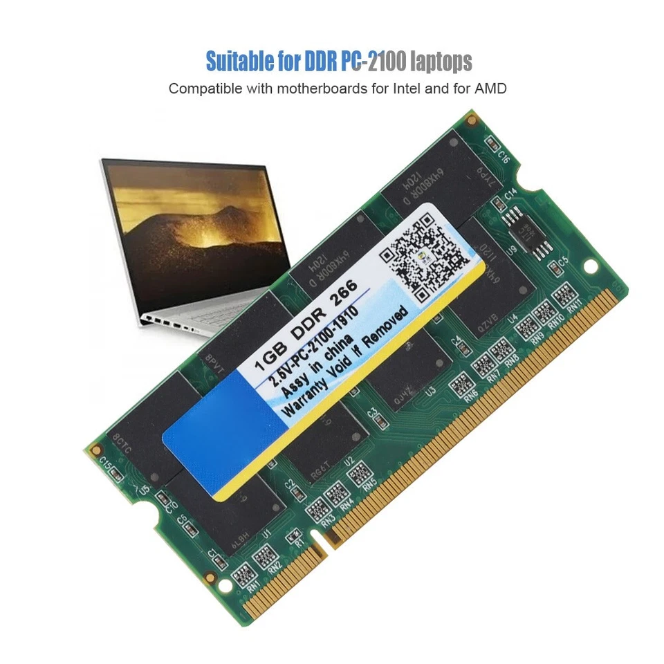 1GB Desktop Memory RAM PC 2100 DDR 266MHz 200 Pin 2.5V for Motherboard - Image 4 of 4