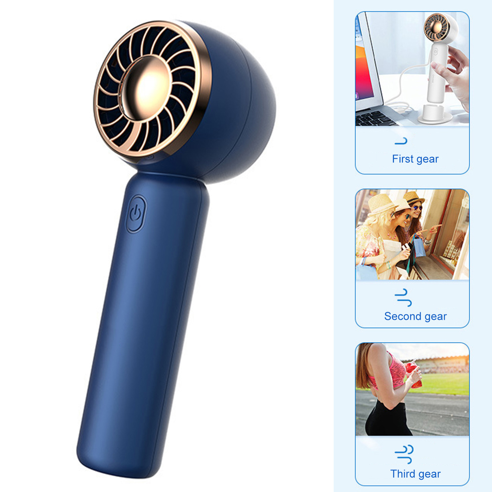 Electric Fan 9200 Rpm Cool Brushless Motor Cooling Fan Rechargeable-image