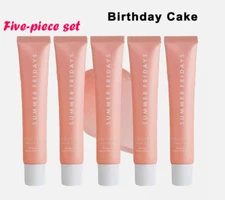  Summer Fridays Lip Butter Balm Birthday Cake Brand New Beauty Products 5PCS