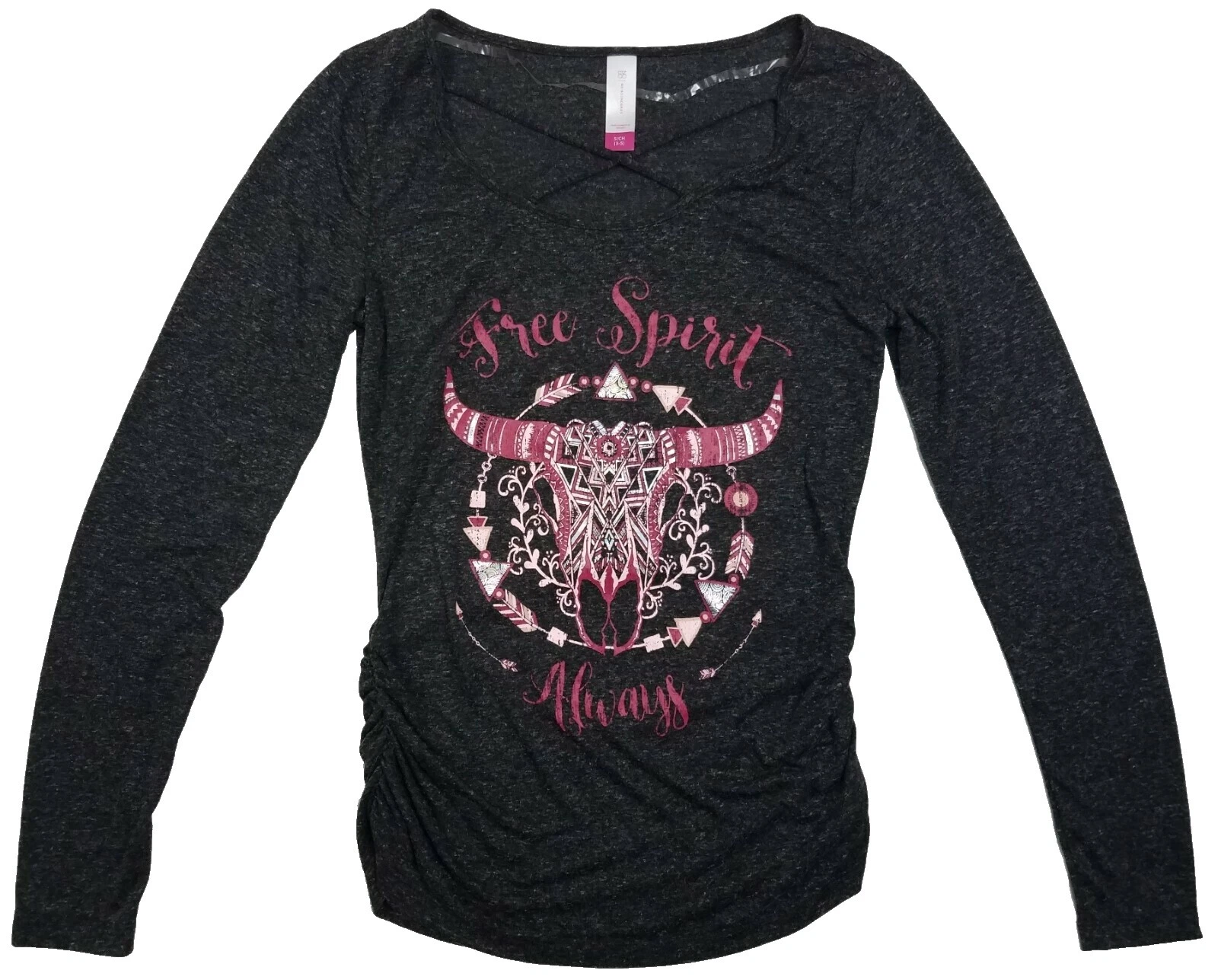 No Boundaries Cotton Solid Pattern Tops for Women