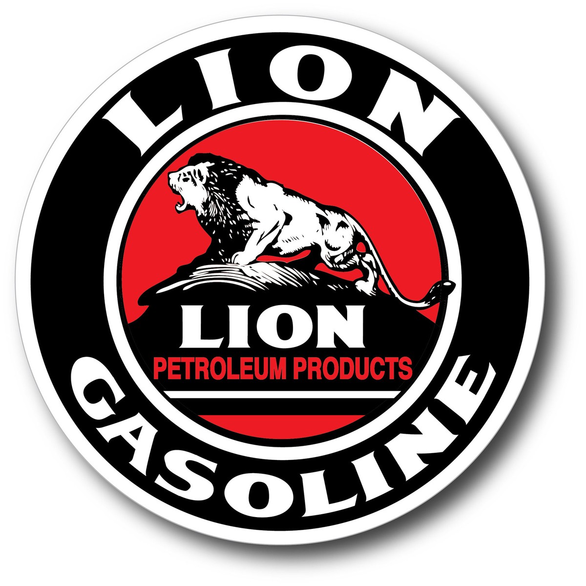 "Signal Gasoline" Retro Style 4-Inch High Gloss Decal Sticker – Outdoor Durable